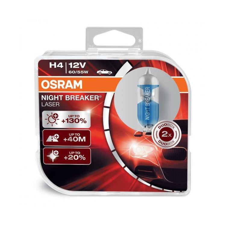 H4 Osram Night Breaker Laser 12V к-т 2бр 